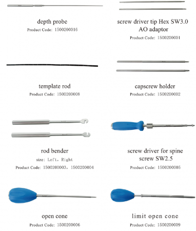 Trusa Completa FixPine Fixare Coloana Vet Spine Fixation [2]
