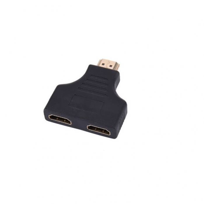 Adaptor HDMI 2 in 1 splitter, 2 intrari mama, 1 iesire tata, 1080p, negru, HOPE R [4]