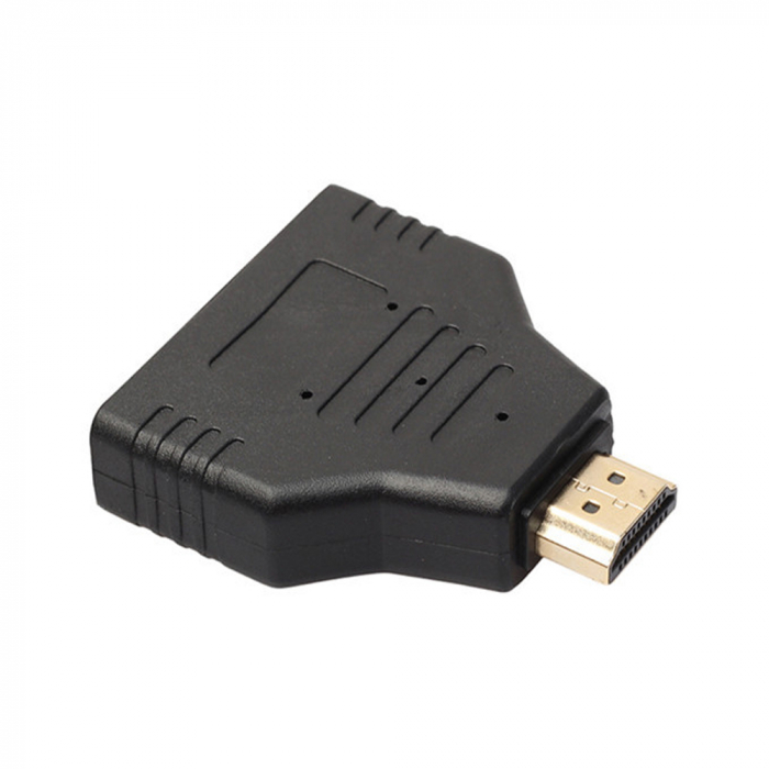 Adaptor HDMI 2 in 1 splitter, 2 intrari mama, 1 iesire tata, 1080p, negru, HOPE R [2]