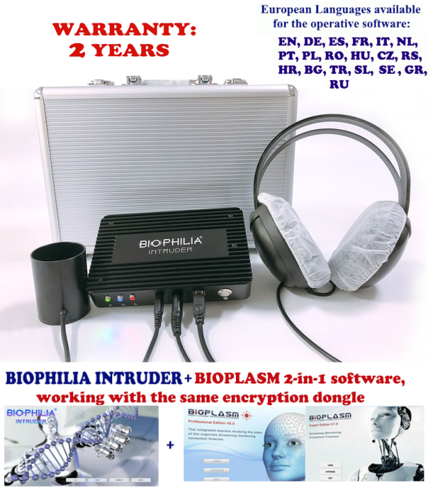 Aparat scanare biorezonanta Biophilia Intruder NLS, diagnosticare si terapie, viteza scanare foarte rapida  + soft Bioplasm 2 in 1 [1]