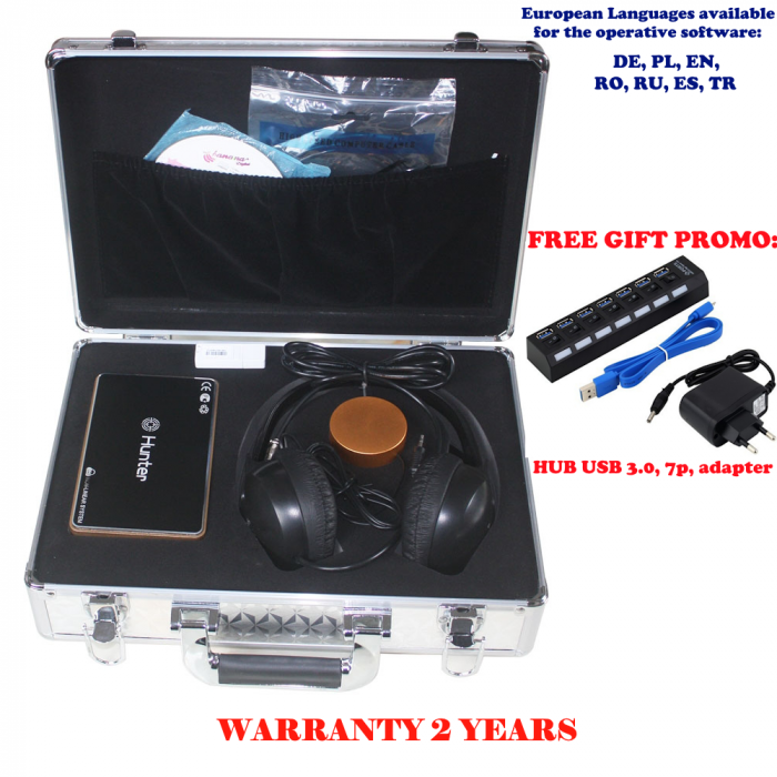 Aparat scanare biorezonanta Metatron Hunter 4025 NLS, diagnosticare si terapie + Cadou Hub USB 3.0, 7 porturi cu incarcator [1]