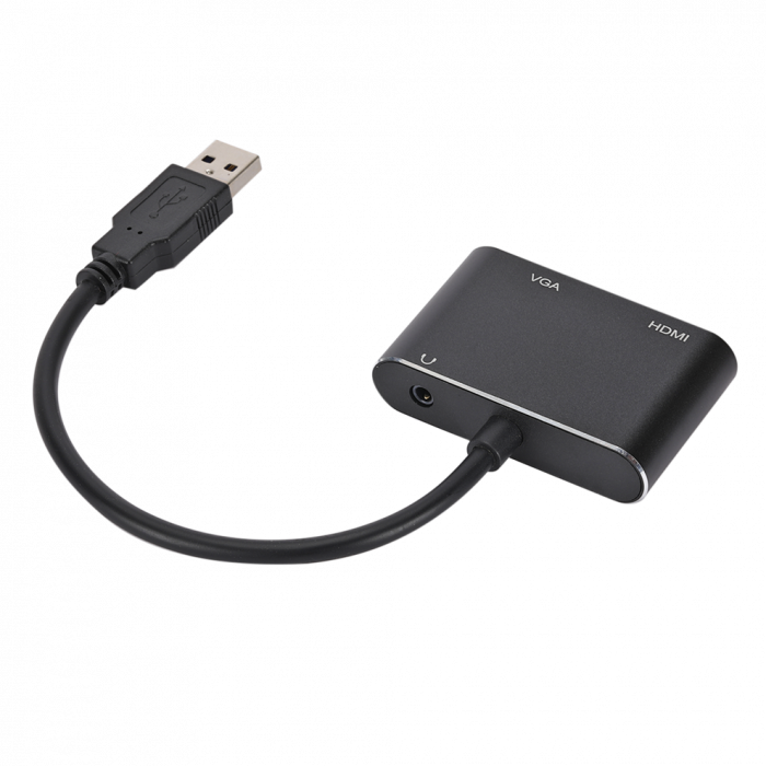 Cablu convertor USB 3.0 pentru monitoare cu HDMI si VGA, HOPE R [4]