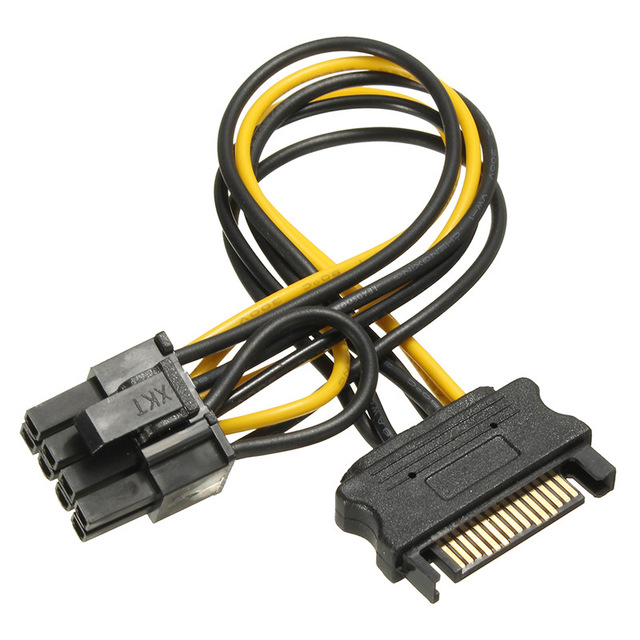 Cablu de alimentare SATA 15pin la PCIEx 8pin, lungime 20cm, HOPE R [3]
