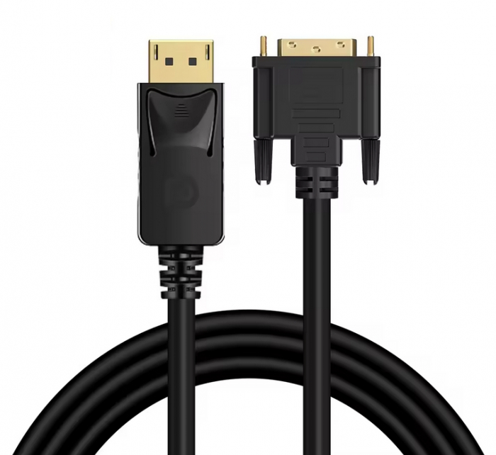 Cablu Displayport DP tata la DVI-D tata, 1.8m, contacte aurite, unidirectional, HOPE R [3]