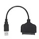Cablu USB 3.0 la SATA 7+15pin, HDD/SSD 2.5", lungime 10cm, HOPE R [2]