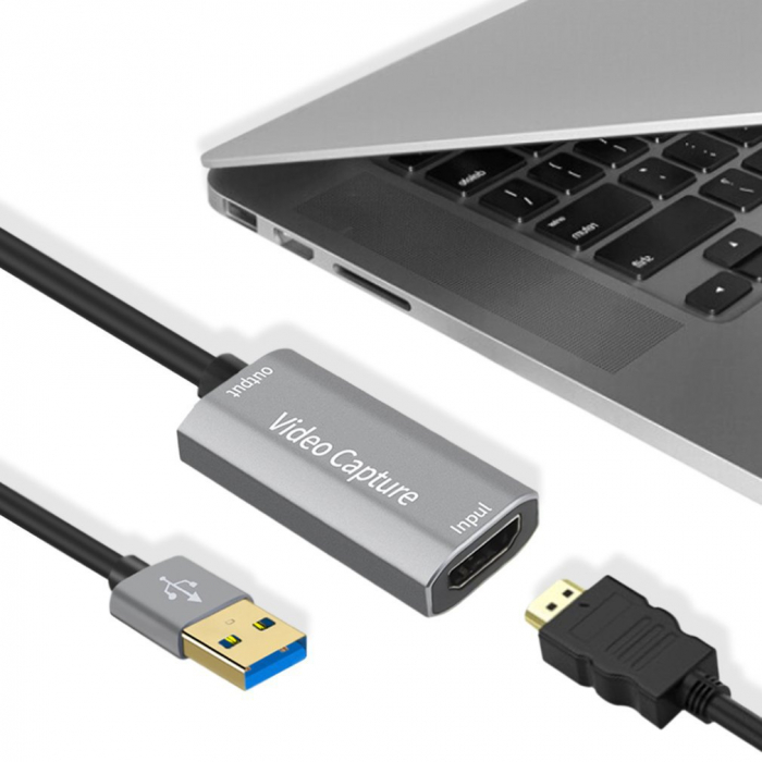 Cablu USB 3.0 pentru captura video HDMI 1.4, format JPEG/WAV/AVI [4]