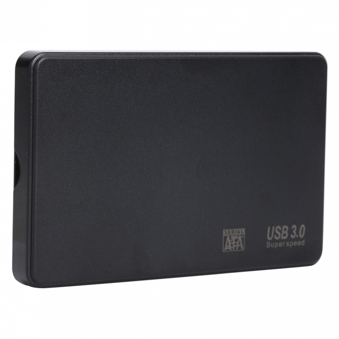 Carcasa USB 3.0 pentru HDD/SSD 2.5" SATA 3.0, ABS, neagra, HOPE R [3]