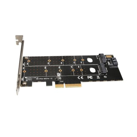 Card PCIex adaptor SSD M.2 (NGFF) pentru 1x PCIEx M.2 + 1x SATA3 M.2 [4]