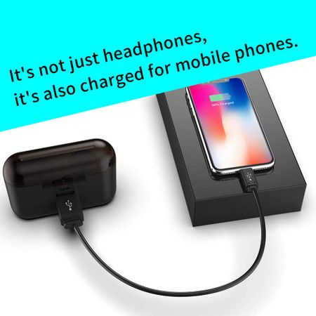 Casti Wireless HBQ-Q32, Bluetooth 5.0, muzica 3D Surround de inalta calitate, apeluri telefon, compatibile IOS Samsung iPhone Android Huawei Xiaomi, negru [5]