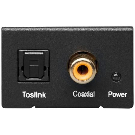 Convertor audio digital coaxial sau optic SPDIF Toslink la audio analog 2 RCA, alimentator 220V, cablu optic, HOPE R [4]