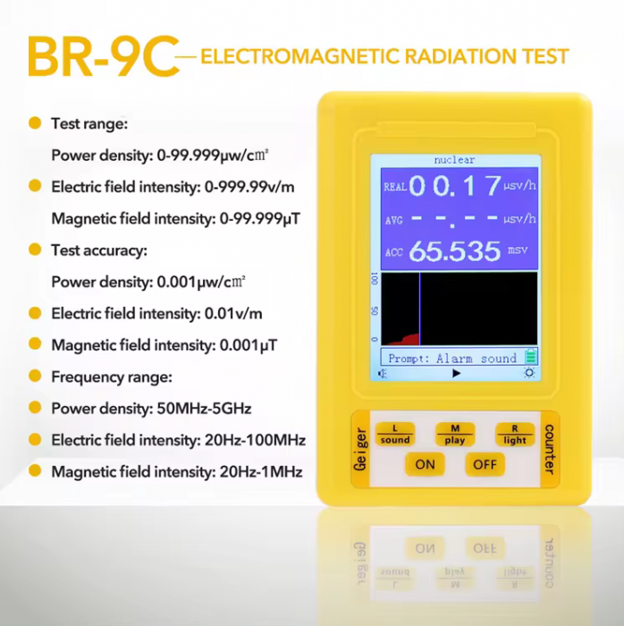 Detector de radiatii nucleare si electromagnetice, digital, Geiger EMF [7]