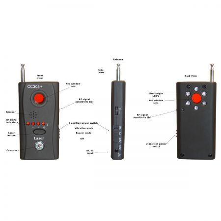 Detector de semnal emis de camere video de supraveghere si microfoane spion [4]