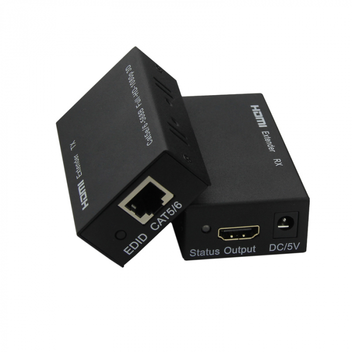Extender semnal HDMI cu Ethernet Cat5/6, pana la 60m, HDMI 1.4a rezolutie 1080p/60Hz [4]