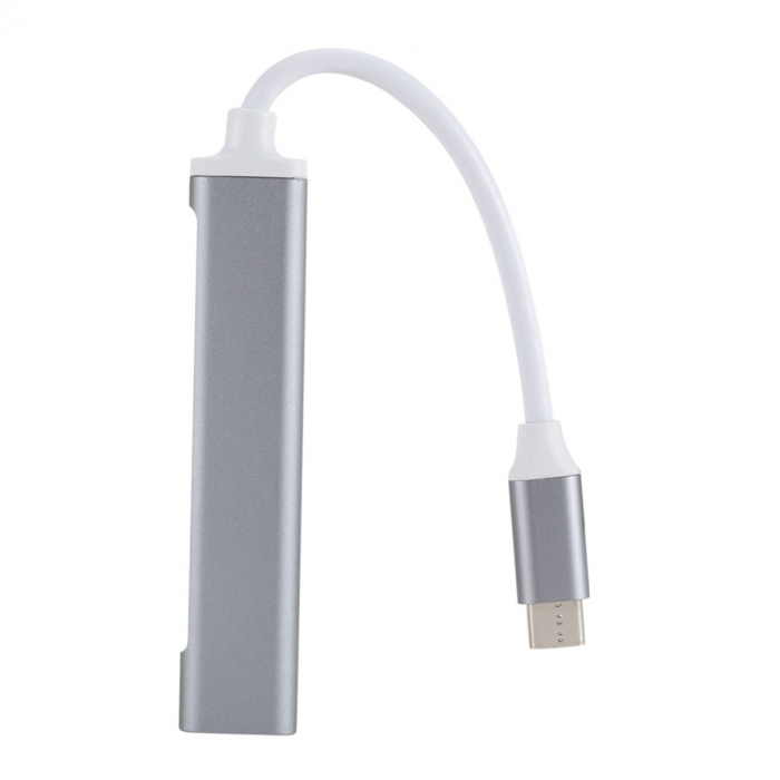 Hub USB 3.1 tip C cu 4 porturi USB 3.0, carcasa aluminiu [3]