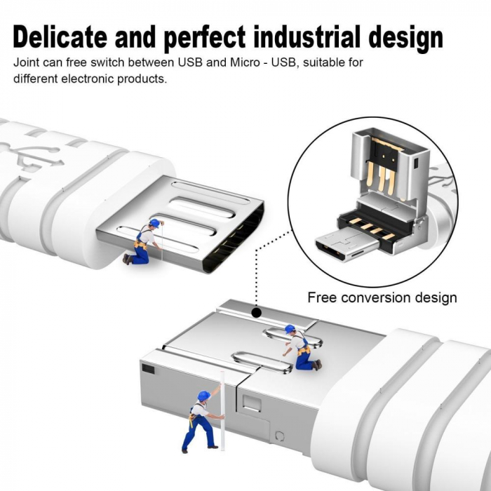 HUB USB2.0 OTG, 4 porturi, Splitter Multi-function, Dock pentru smartphone, LED activitate si incarcare, HOPE R [3]