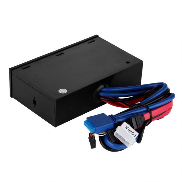 Media front panel 5.2", suporta carduri M2/TF/SD/MMC/MS/CF, 8x USB, HOPE R [2]