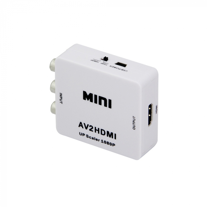 Mini convertor AV(RCA) la HDMI, 1080p, video si audio stereo, HOPE R [2]