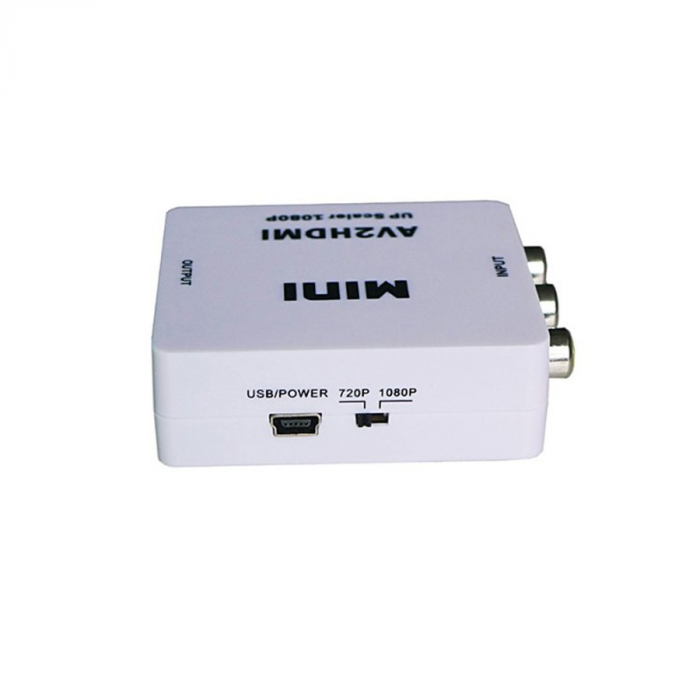 Mini convertor AV(RCA) la HDMI, 1080p, video si audio stereo, HOPE R [3]