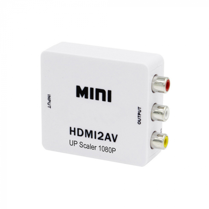 Mini convertor HDMI la AV(RCA) Full HD 1080p video si audio stereo, HOPE R [5]