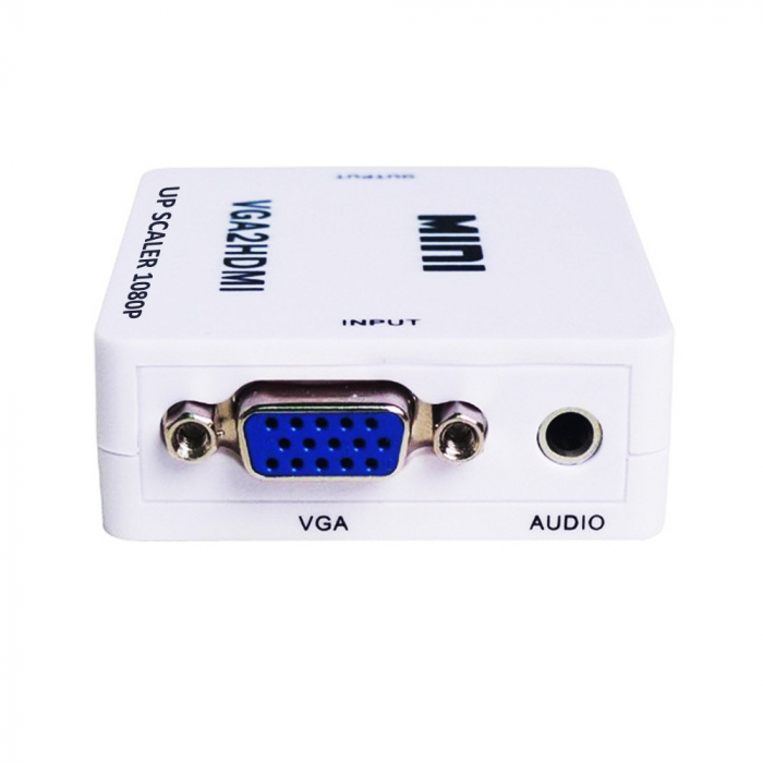 Mini convertor VGA la HDMI, 1080p, video si audio stereo, HOPE R [2]