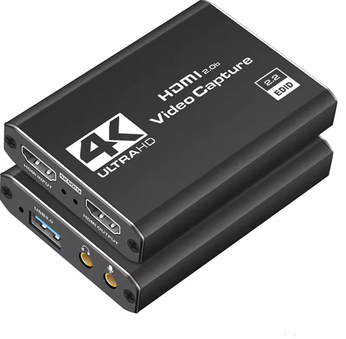 Placa pentru captura video HOPE R, intrare HDMI 4K@60Hz, iesiri HDMI si USB3.0, 1920P 60FPS, iesirea in bucla, inregistrare gaming, predare, conferinta [2]