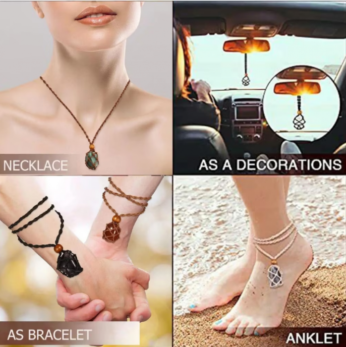 Set 6 cristale naturale vindecatoare, protectoare, pentru zodia Sagetator: Ametist, Labradorit, Lapis Lazuli, Turcoaz, Safir, Rubin [8]