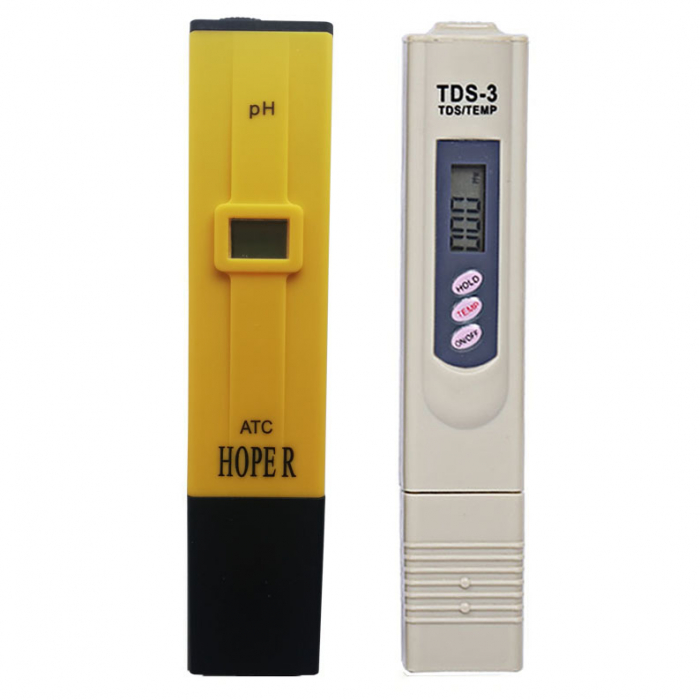 Set testere digitale 3 in 1 pentru masurarea PH-ului si calitatii apei TDS, LCD [2]