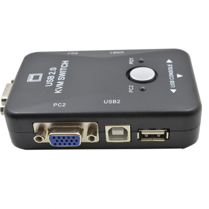 Switch KVM 21UA HOPE R, 2 porturi, USB 2.0 A + USB 2.0 B + VGA [2]