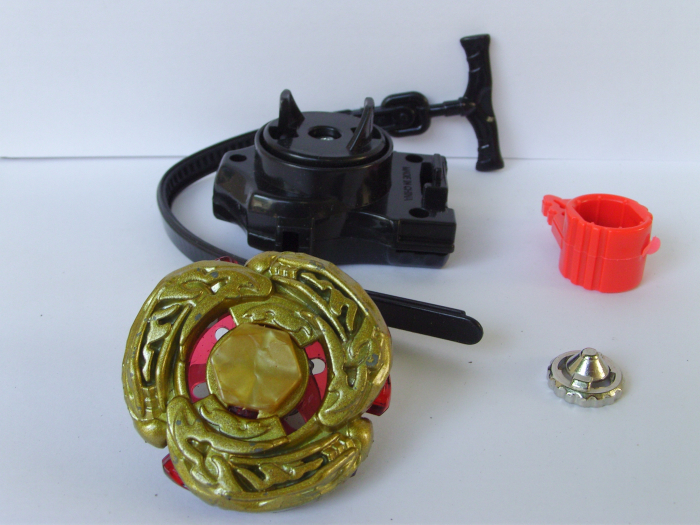 Titirez 4D Rapidity, metal si plastic, L-Drago Gold DF105LRF, Attack, cu lansator si varf metalic [3]