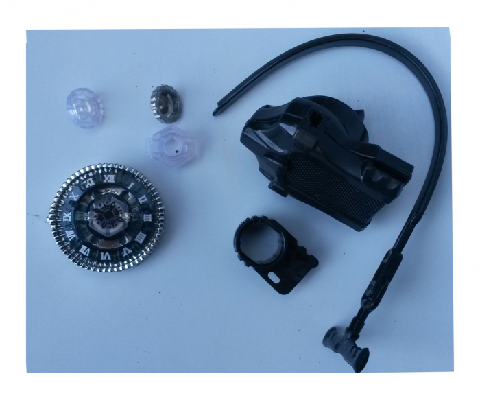 Titirez 4D Rapidity, metal si plastic, Basalt Horogium BB104, Defense, cu lansator si varf metalic [3]