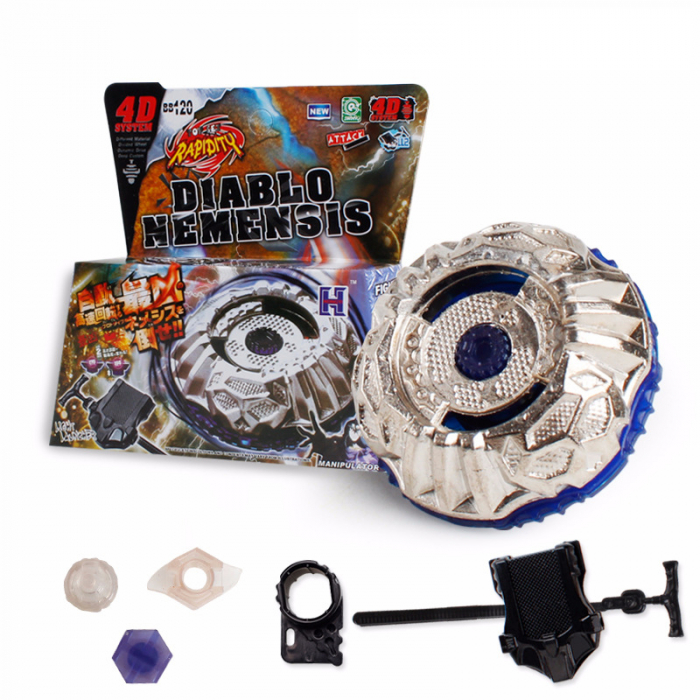 Titirez 4D Rapidity, metal si plastic, Diablo Nemensis, BB120, Attack, cu lansator [5]