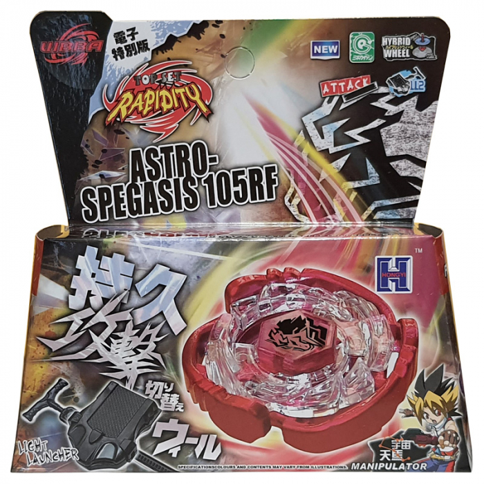 Titirez 4D Rapidity, metal si plastic, Astro-s Pegasis 105RF, Attack, cu lansator si varf metalic [2]