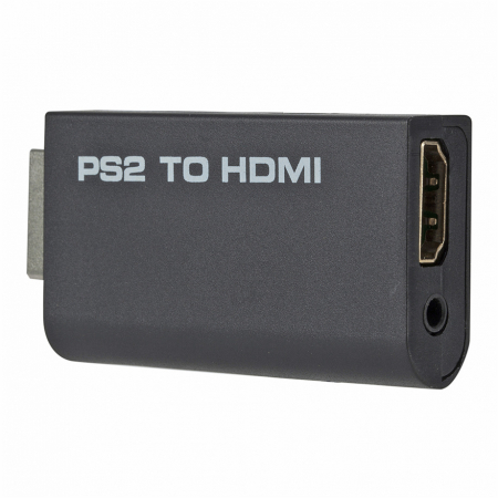 Adaptoare console jocuri - Adaptor consola PS2 cu iesire HDMI si jack audio 3.5mm, HOPE R