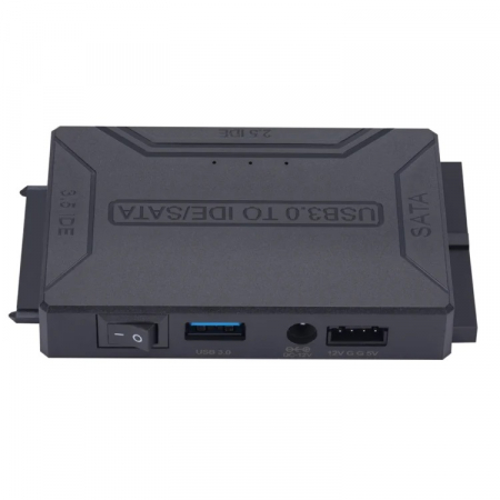 Adaptor USB 3.0 - SATA, IDE 2.5"/3.5", pentru transfer date HDD, SSD, DVD, alimentare 12V, HOPE R [1]