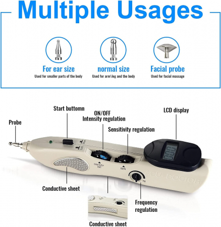 Aparat electropunctura profesional cu detector de puncte de acupunctura si meridiane [2]