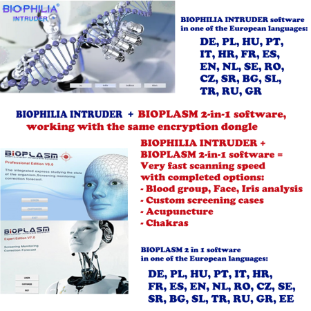 Aparat scanare biorezonanta Biophilia Intruder NLS, diagnosticare si terapie, viteza scanare foarte rapida  + soft Bioplasm 2 in 1 [1]
