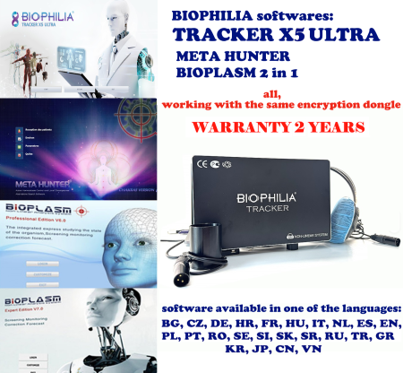 Aparate biorezonanta, electromasaj - Aparat scanare biorezonanta Biophilia TRACKER X5 Ultra NLS,  model 2026, diagnosticare si terapie, viteza scanare foarte rapida + softuri Meta Hunter si Bioplasm 2in1