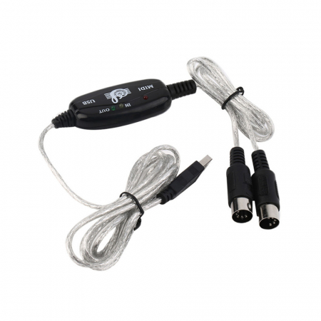 Cablu adaptor USB 2.0 la Midi In-Out 1.90m, HOPE R, pentru dispozitive Midi, Claviaturi [0]