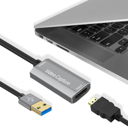 Cablu USB 3.0 pentru captura video HDMI 1.4, format JPEG/WAV/AVI [3]