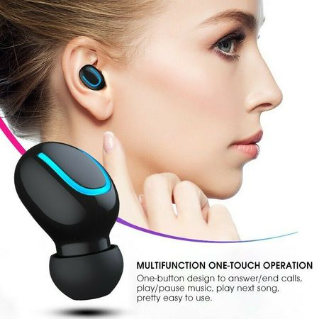 Casti Wireless HBQ-Q32, Bluetooth 5.0, muzica 3D Surround de inalta calitate, apeluri telefon, compatibile IOS Samsung iPhone Android Huawei Xiaomi, negru [5]