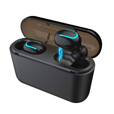 Accesorii telefoane mobile - Casti Wireless HBQ-Q32, Bluetooth 5.0, muzica 3D Surround de inalta calitate, apeluri telefon, compatibile IOS Samsung iPhone Android Huawei Xiaomi, negru