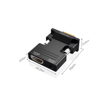 Convertor HDMI mama la VGA tata, cablu audio, 1080P,  HOPE R [1]