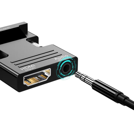 Convertor HDMI mama la VGA tata, cablu audio, 1080P,  HOPE R [2]