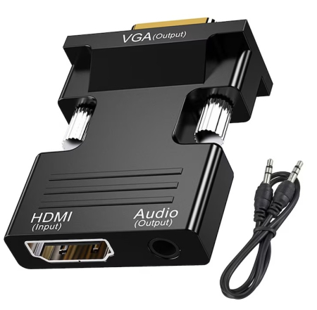 Adaptoare, convertoare - Convertor HDMI mama la VGA tata, cablu audio, 1080P,  HOPE R