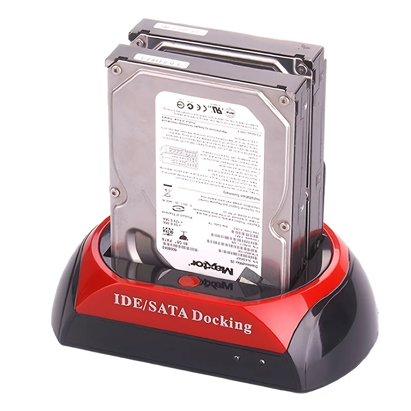 HDD Docking Station Dual Bay 2.5", 3.5" IDE, SATA la USB 2.0, HOPE R, cu functie de backup si clonare [4]