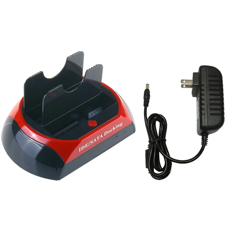 HDD Docking Station Dual Bay 2.5", 3.5" IDE, SATA la USB 2.0, HOPE R, cu functie de backup si clonare [3]