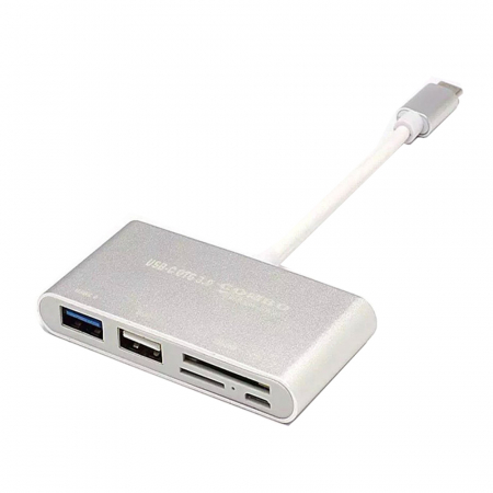Hub 5 in 1 USB 3.1 Type-C la USB 3.0, 1 x USB 2.0, 1 x micro USB, 1 x SD card, 1 x TF, HOPE R [3]