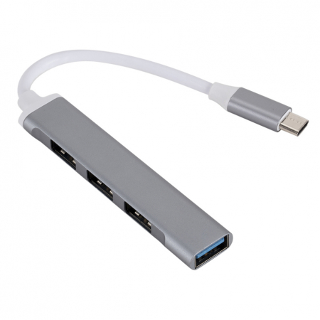 Hub USB 3.1 tip C cu 4 porturi USB 3.0, carcasa aluminiu [3]