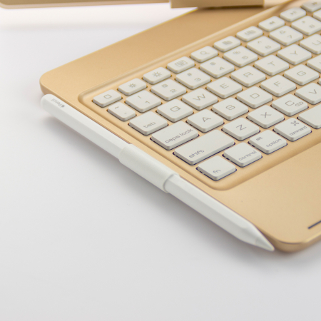 Husa carcasa aurie cu tastatura Bluetooth Wireless pentru iPad Air, iPad Air 2, iPad Pro 9.7, iPad 9.7 2017, 2018 [4]