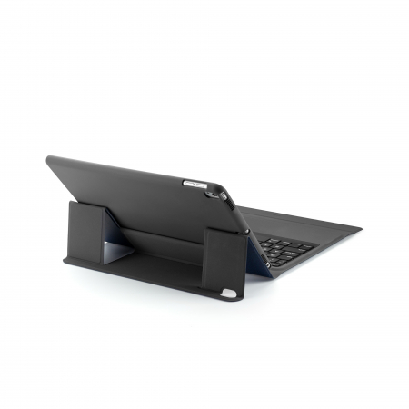 Husa carcasa piele ecologica, albastra cu tastatura LED Bluetooth Wireless pentru iPad 12.9 2018 si 2020 [5]
